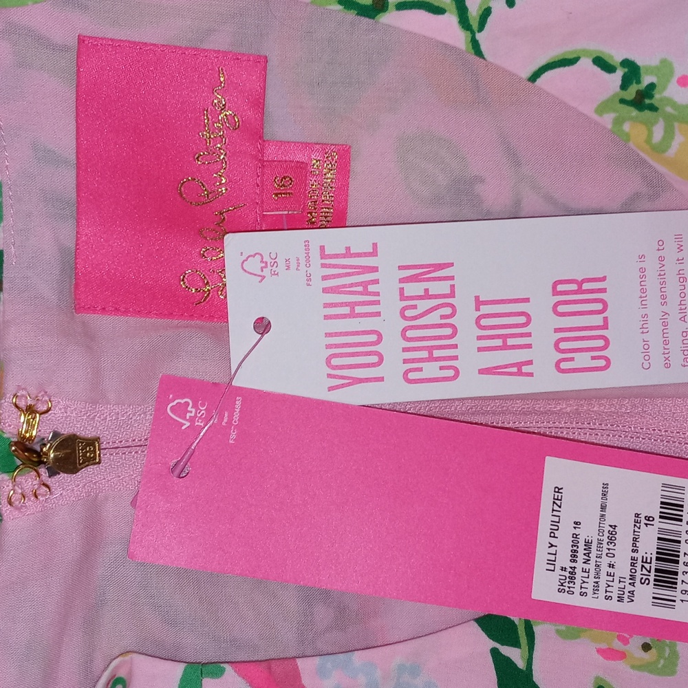 🆕️ 🦜HTF Lilly Pulitzer🦜 - Lyssa Short Sleeve Cotton Midi Dress - Picture 4 of 16